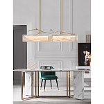 Люстра прямоугольная из фактурного стекла Chandelier Beam варинант исполнения - 3 | Loft Concept в Костроме