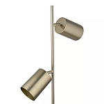 Торшер золотистый с 2-мя подвижными плафонами на белом мраморном основании Streams of Light варинант исполнения - 2 | Loft Concept в Костроме