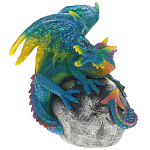 Декоративная статуэтка Дракон Blue Multicolor Dragon Statuette варинант исполнения - 1 | Loft Concept в Костроме