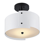 Потолочный светильник круглый светодиодный Semicircular White Panels белый варинант исполнения - 2 | Loft Concept в Костроме