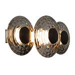 Бра из трех стеклянных фактурных дисков Eyepiece варинант исполнения - 1 | Loft Concept в Костроме