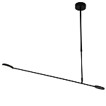 Потолочный светильник светодиодный черный металл Bendik  варинант исполнения - 1 | Loft Concept в Костроме