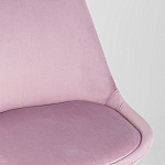 Стул с мягким велюровым сиденьем Arvika Pink варинант исполнения - 7 | Loft Concept в Костроме