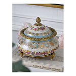 Шкатулка фарфоровая с цветочной росписью Eden Garden варинант исполнения - 5 | Loft Concept в Костроме