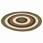 Ковер круглый из хлопка с контрастным узором Bullseye 150 варинант исполнения - 1 | Loft Concept в Костроме