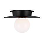 Потолочный светильник с шарообразным плафоном из белого матового стекла Generation Lighting варинант исполнения - 1 | Loft Concept в Костроме