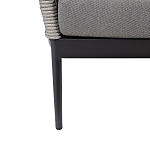 Диван двухместный уличный темно-серый Street Bliss варинант исполнения - 4 | Loft Concept в Костроме