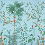 Обои ручная роспись Amazonia Duck Egg варинант исполнения - 1 | Loft Concept в Костроме