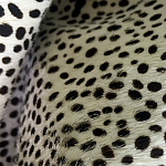 Мебельная ткань Искусственный мех  белый леопард 90 см T5-3 варинант исполнения - 4 | Loft Concept в Костроме