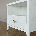 Прикроватная тумбочка с полкой Elsa Dreams White варинант исполнения - 3 | Loft Concept в Костроме