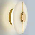 Бра с плафоном из камня в форме диска Buccio Stone Disk Wall Lamp варинант исполнения - 4 | Loft Concept в Костроме