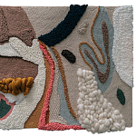 Тканый вручную текстильный гобелен Orchid варинант исполнения - 1 | Loft Concept в Костроме