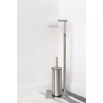 Держатель для туалетной бумаги с ершиком Chrome Bathroom Accessory варинант исполнения - 5 | Loft Concept в Костроме