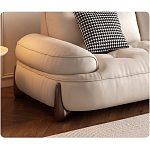 Кресло кожаное с деревянным каркасом Furniture Medieval варинант исполнения - 1 | Loft Concept в Костроме