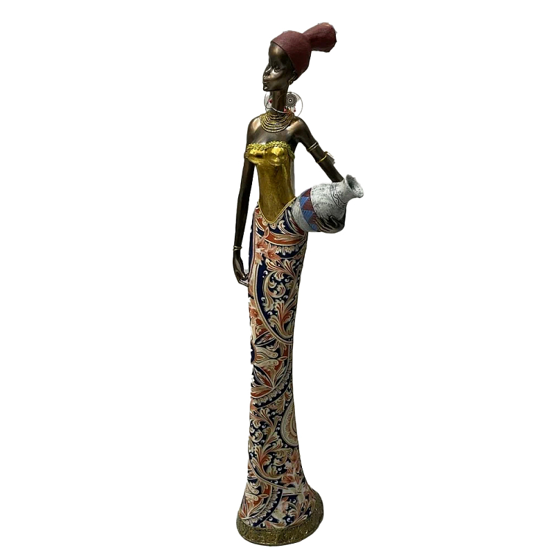 Фигурка негритянка с кувшином Girl with a vessel Мульти Фигурка негритянка с кувшином Girl with a vessel Мульти в Костроме | Loft Concept