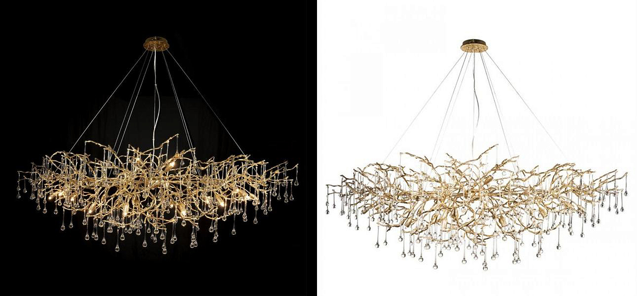 Люстра Crystal Drops bright Gold Люстра Crystal Drops bright Gold - Loft-Concept в Костроме