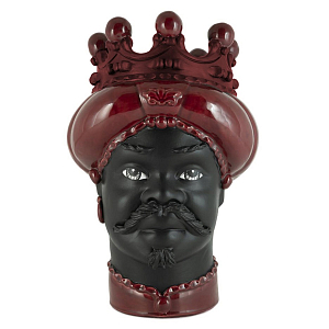 Ваза Vase Moro Man Crown Dark Burgundy