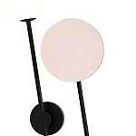 Бра с шарообразным плафоном и зеркальным круглым элементом Lunar Echo варинант исполнения - 1 | Loft Concept в Костроме