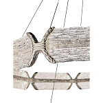 Люстра с 2-мя кольцами с текстурным природным рисунком IceFlame варинант исполнения - 7 | Loft Concept в Костроме