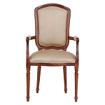 Стул с подлокотниками из натурального бука бежевый Solid Luxury варинант исполнения - 1 | Loft Concept в Костроме