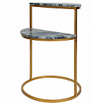 Кофейный столик с подстольем из металла Halves варинант исполнения - 1 | Loft Concept в Костроме