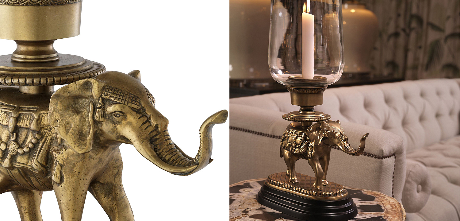 Подсвечник Eichholtz Hurricane Elephant Подсвечник Eichholtz Hurricane Elephant - Loft-Concept в Костроме