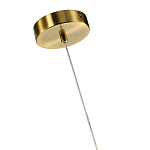 Подвесной светильник светодиодный с белым плафоном в виде цветка из фарфора и стали Flower Light Gold варинант исполнения - 2 | Loft Concept в Костроме