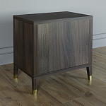 Тумба прикроватная с двумя ящиками Elsa Dreams Walnut варинант исполнения - 4 | Loft Concept в Костроме