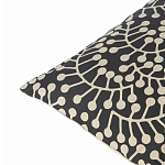 Подушка декоративная черного цвета Blossom Essence Grace варинант исполнения - 2 | Loft Concept в Костроме