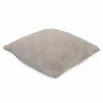 Подушка из хлопка рельефной вязки серого цвета Eden Line варинант исполнения - 1 | Loft Concept в Костроме