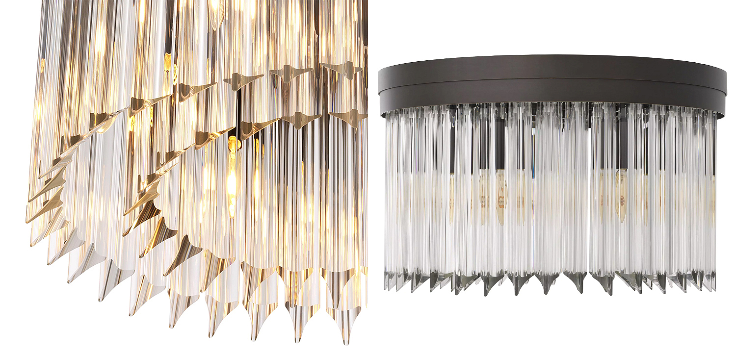 Потолочный светильник Eichholtz Ceiling Lamp Evina Bronze Потолочный светильник Eichholtz Ceiling Lamp Evina Bronze - Loft-Concept в Костроме