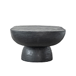 Столик кофейный черного цвета с овальной столешницей и круглым основанием Black Dalmen Table варинант исполнения - 6 | Loft Concept в Костроме