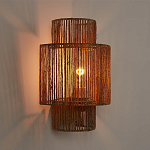 Бра с плетенным из джута плафоном Jutti H30 см варинант исполнения - 2 | Loft Concept в Костроме