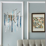 Бра с ветвистым каркасом из металла и подвесками из стекла Droplet Chandelier варинант исполнения - 2 | Loft Concept в Костроме