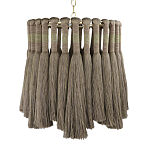 Подвесной светильник круглый плетеный с бахромой Braided Bundle of Ears варинант исполнения - 1 | Loft Concept в Костроме