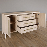 Буфет Primo с тремя ящиками и двумя фасадами Светлый дуб варинант исполнения - 3 | Loft Concept в Костроме