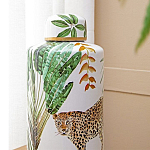 Ваза фарфоровая с ручной росписью Leopard Collection  варинант исполнения - 5 | Loft Concept в Костроме