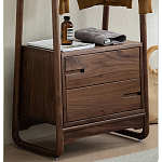 Вешалка деревянная с 2- мя ящиками Moon Walnut Furniture варинант исполнения - 7 | Loft Concept в Костроме