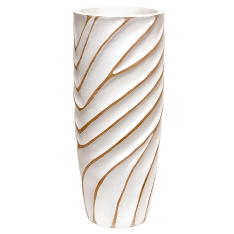 Ваза белая Vase of Thailand 1 Белый Золотой в Костроме | Loft Concept 