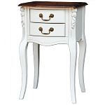 Прикроватная тумба в стиле прованс с 2-мя ящиками Paule Montmartre Provence Bedside Table варинант исполнения - 2 | Loft Concept в Костроме