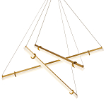 Светодиодная люстра Trumpet Tube Brass 107 варинант исполнения - 1 | Loft Concept в Костроме