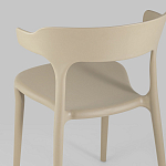 Бежевый стул из прочного PP-пластика JORIS варинант исполнения - 6 | Loft Concept в Костроме