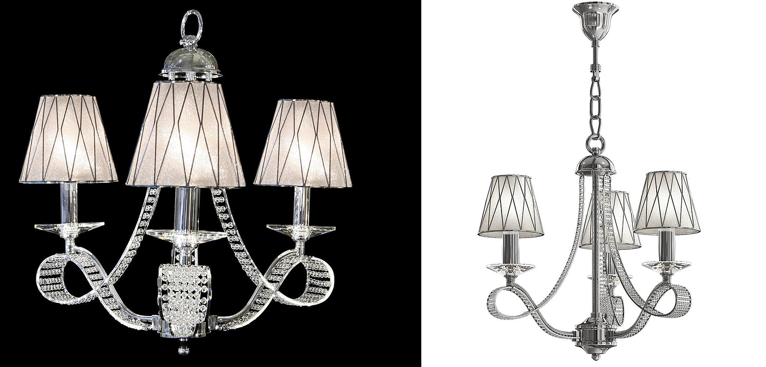 Люстра Franseza Chandelier chrome 52 Люстра Franseza Chandelier chrome 52 - Loft-Concept в Костроме