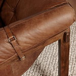 Двухместный диван Duncan винтажная коричневая кожа варинант исполнения - 6 | Loft Concept в Костроме