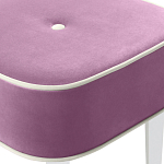 Квадратный мягкий пуф на белых ножках Winton Pouf Square варинант исполнения - 6 | Loft Concept в Костроме