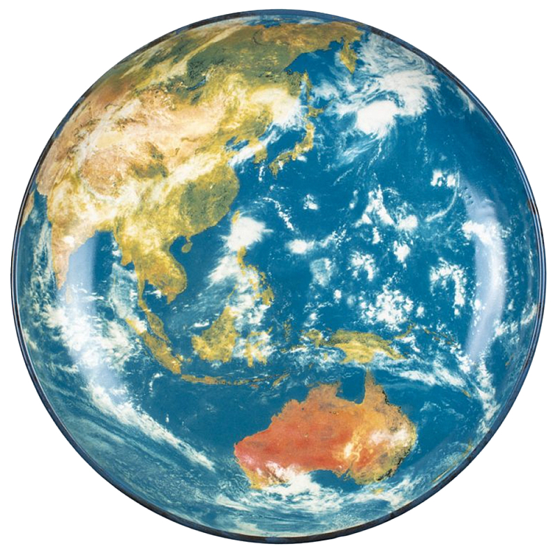 Блюдо Seletti Earth Asia Черный Синий Бежевый Блюдо Seletti Earth Asia Черный Синий Бежевый в Костроме | Loft Concept