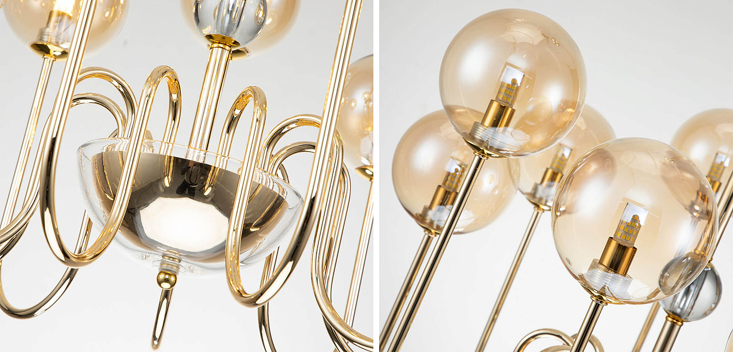 Люстра Sheiry Glass Ball Chandelier 9 Люстра Sheiry Glass Ball Chandelier 9 - Loft-Concept в Костроме
