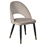 Стул велюровый серо-бежевый Schelde Gray Beige варинант исполнения - 2 | Loft Concept в Костроме