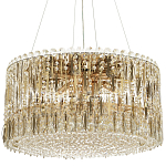 Круглая люстра с металлическими и хрустальными подвесками Bonnay Crystal Chandelier варинант исполнения - 5 | Loft Concept в Костроме