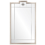 Зеркало в  серебряной раме с узорчатым геометрическим орнаментом Repulse варинант исполнения - 1 | Loft Concept в Костроме